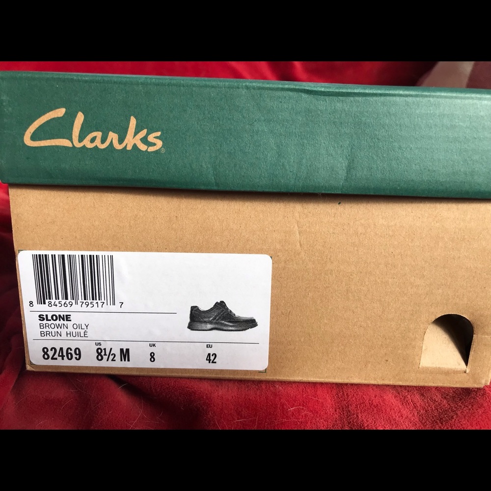 Clark’s leather Sloan tie up loafers